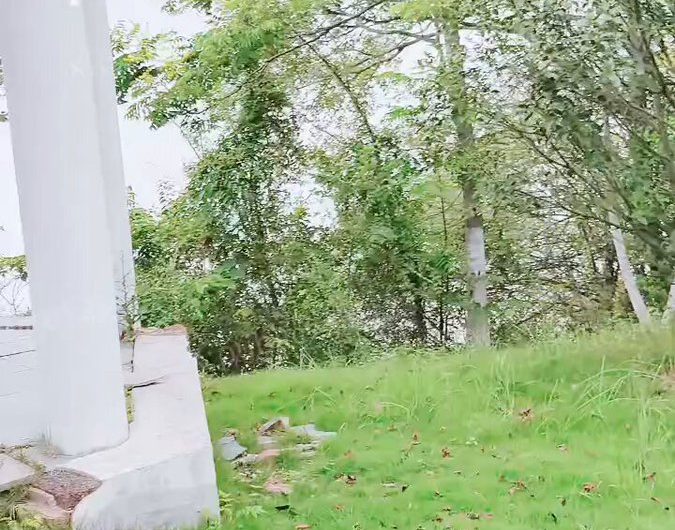 景点，开裆情趣露出，勾引两个路人玩。